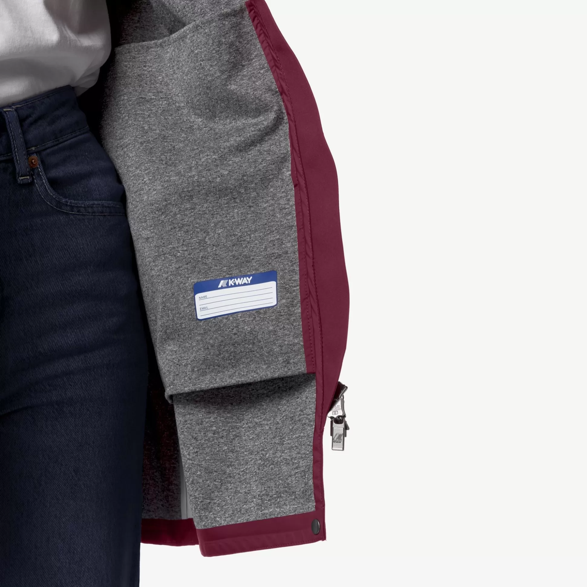 Outlet K-Way MATHY BONDED JERSEY Reddk