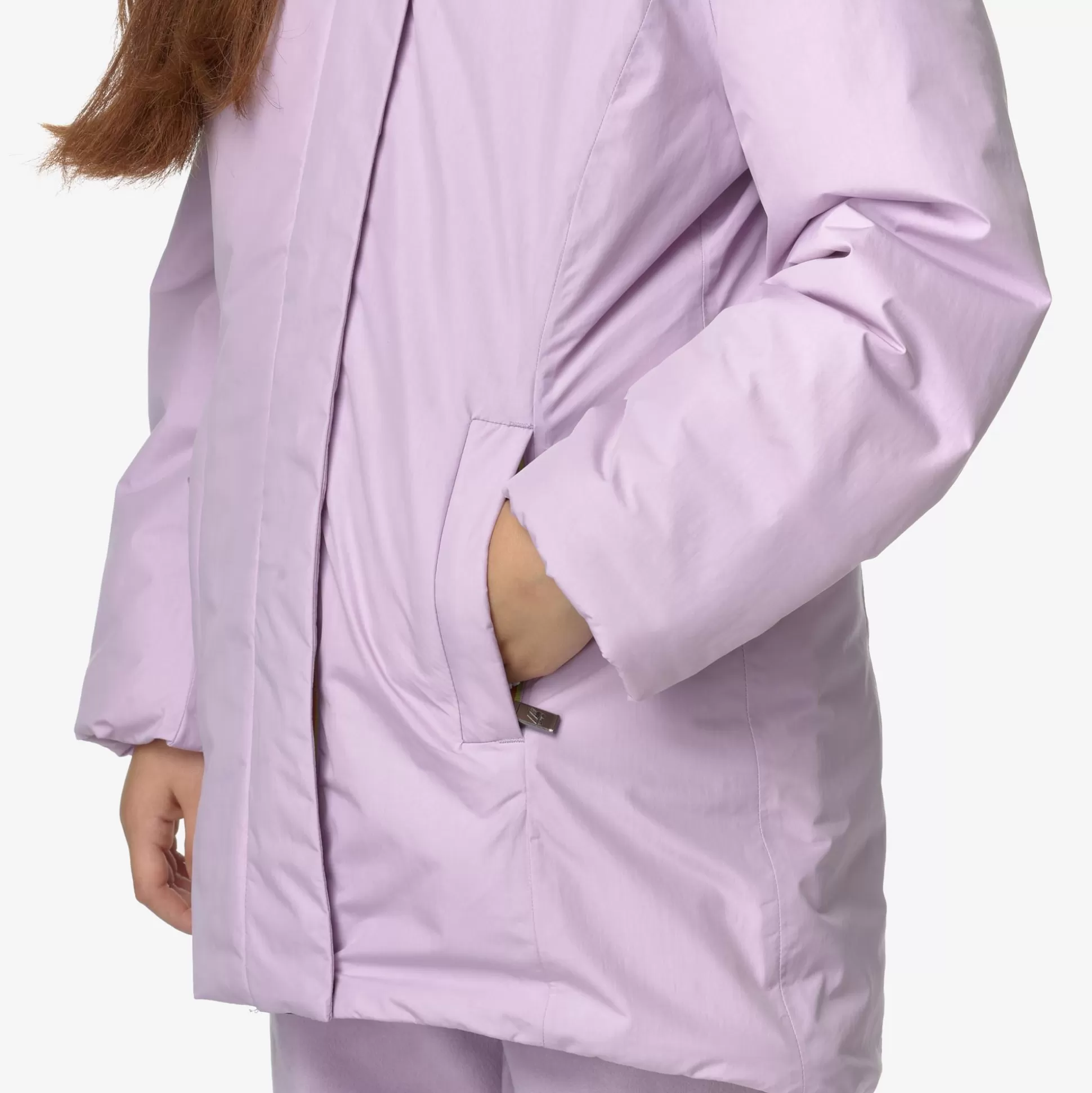 Hot K-Way P. DENISE SOFT TOUCH MARMOTTA Violetltlilac-greygoat