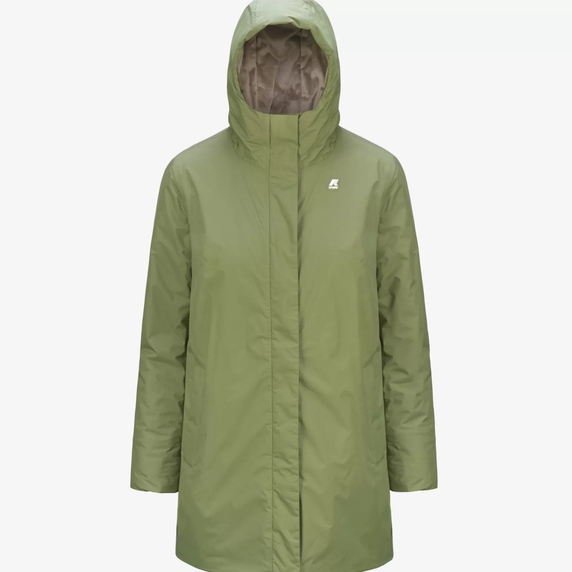 Outlet K-Way SOPHIE MICRO RIPSTOP MARMOTTA Greens-grey