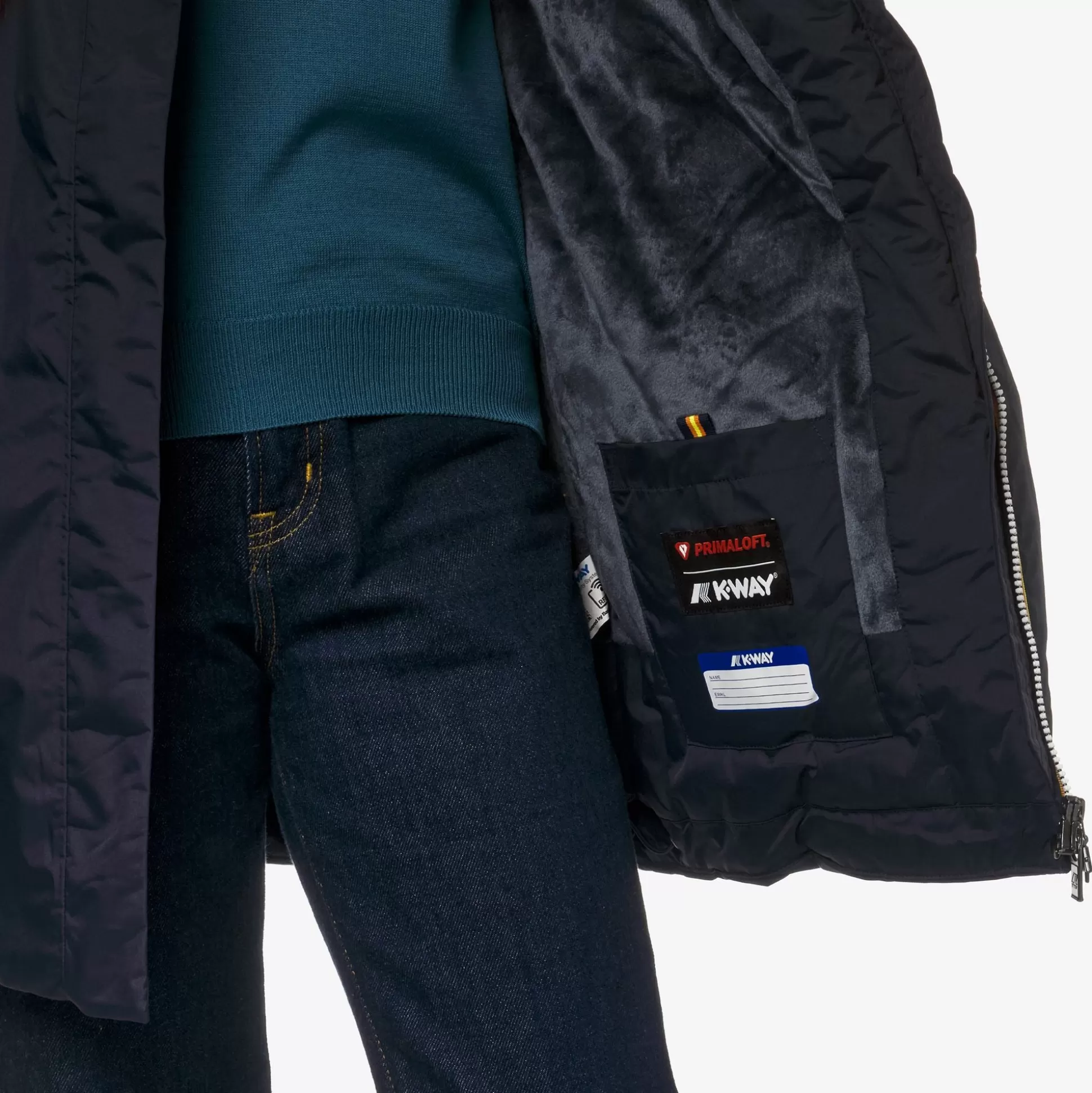Store K-Way SOPHIE MICRO RIPSTOP MARMOTTA Blued-bluea