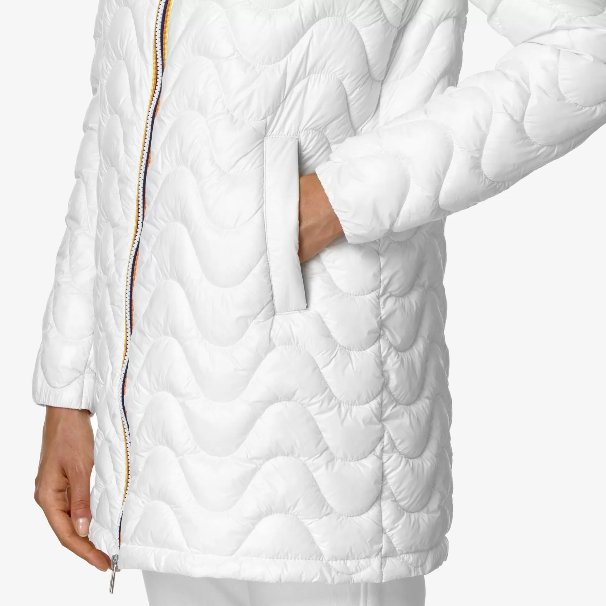 Discount K-Way SOPHIE QUILTED WARM Whitegardenia