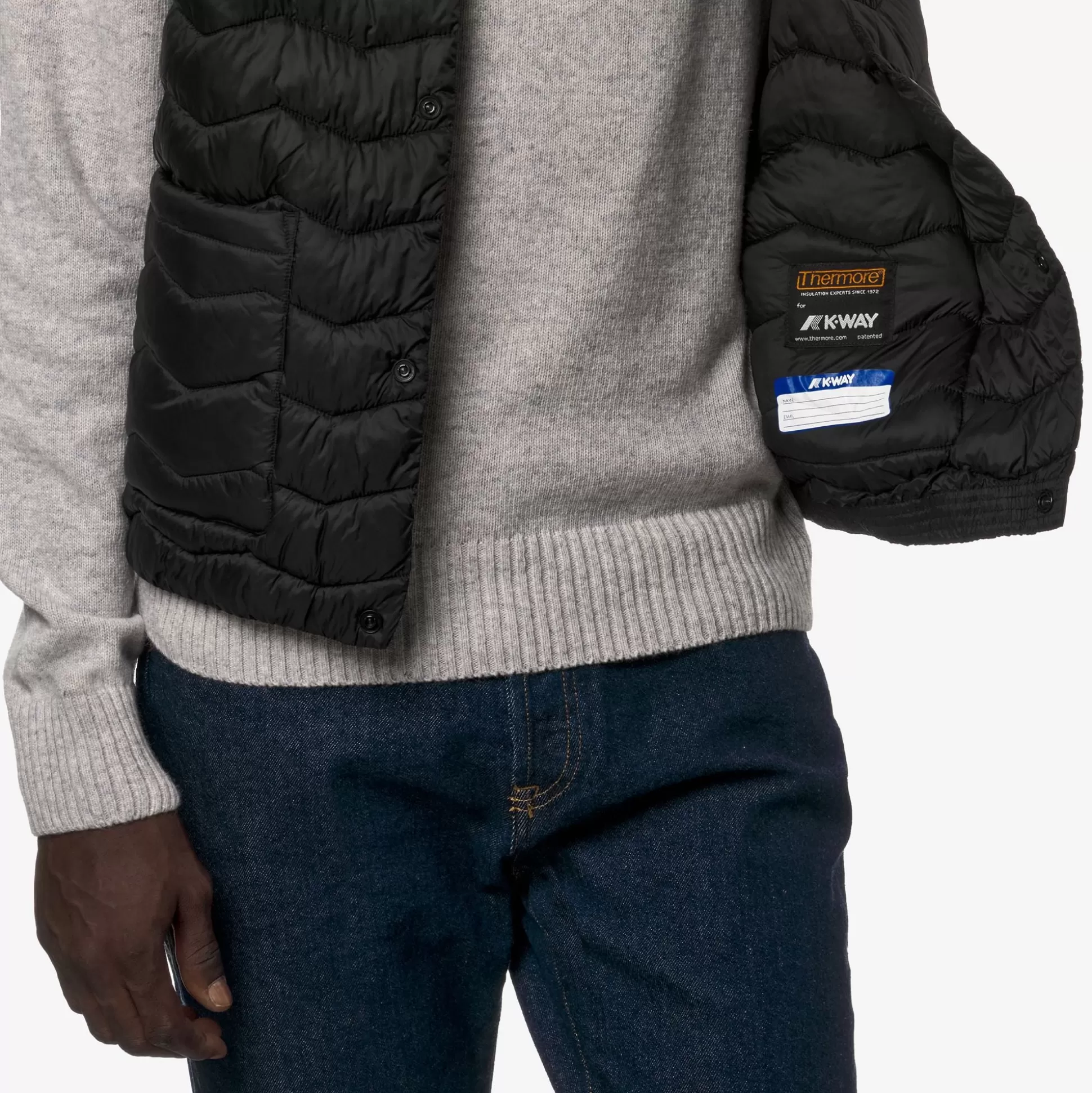 Discount K-Way VALTY QUILTED WARM Blackpure